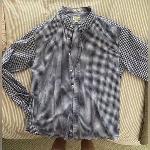 J. Crew Gingham Button Down Shirt